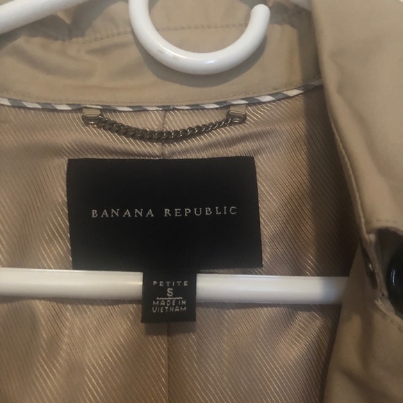 Banana Republic Trench coat -Size Petite Small - Picture 5 of 8